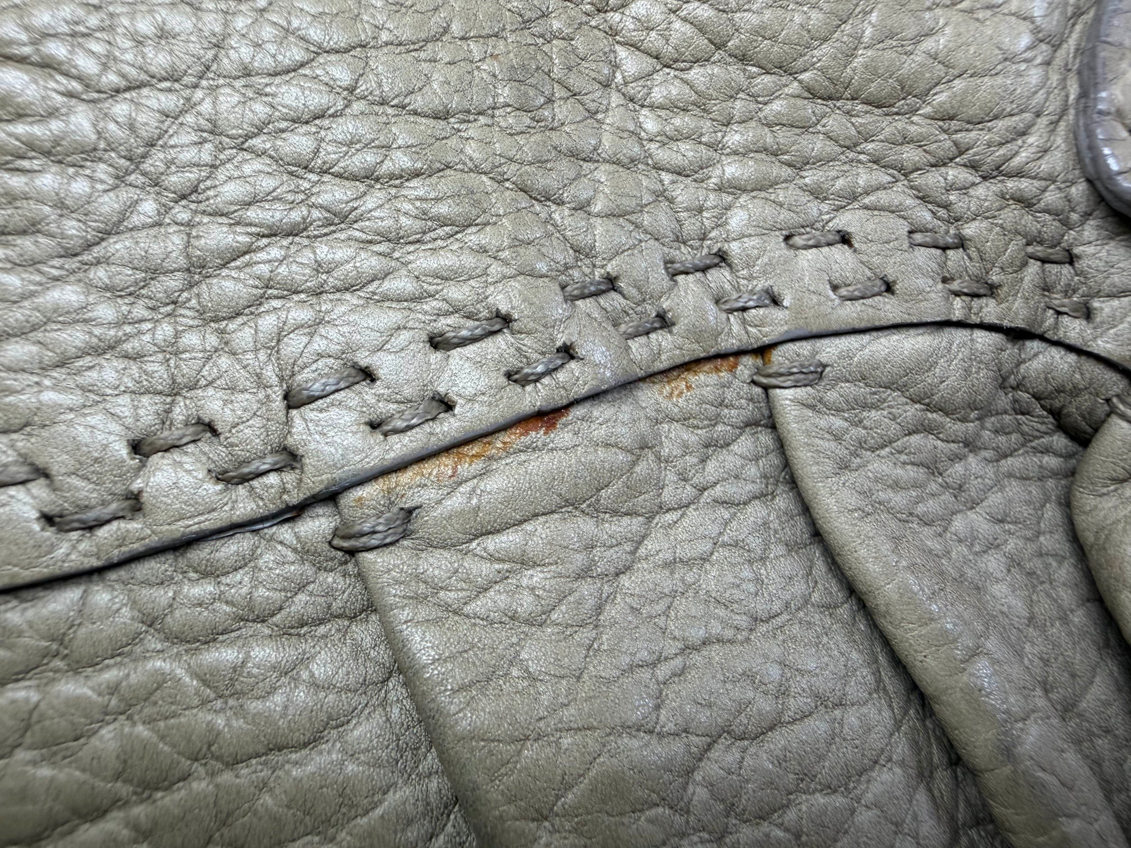 Vintage Valentino Garavani Soft Leather Gather Tote / Hobo Bag.