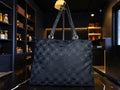 Salvatore Ferragamo Gancini Monogram East-West Canvas Tote Bag (AU-21 0867).