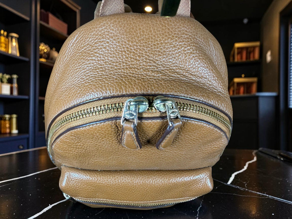 Coach Mini Charlie Backpack in Brown Pebbled Leather (F38263)