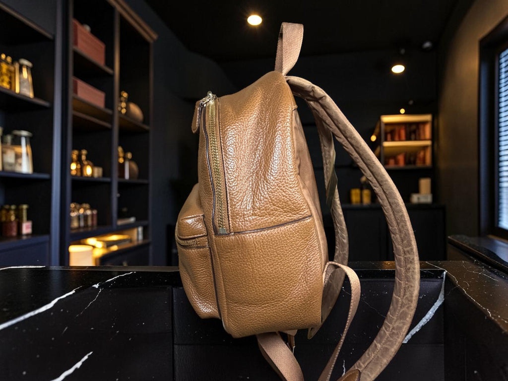 Coach Mini Charlie Backpack in Brown Pebbled Leather (F38263)