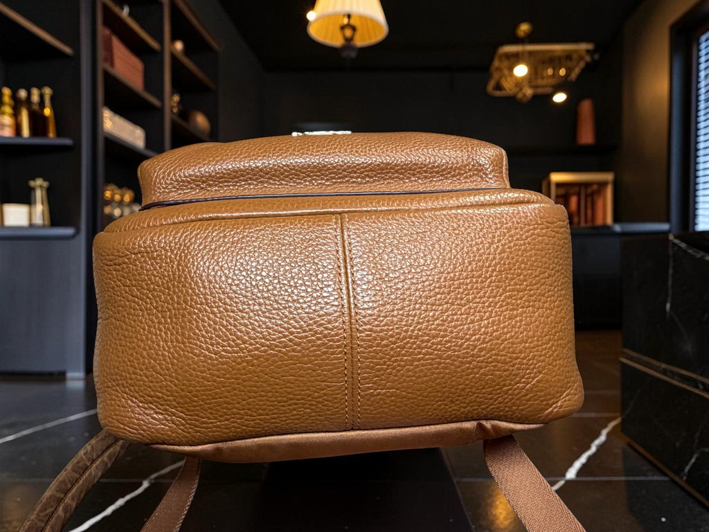 Coach Mini Charlie Backpack in Brown Pebbled Leather (F38263)