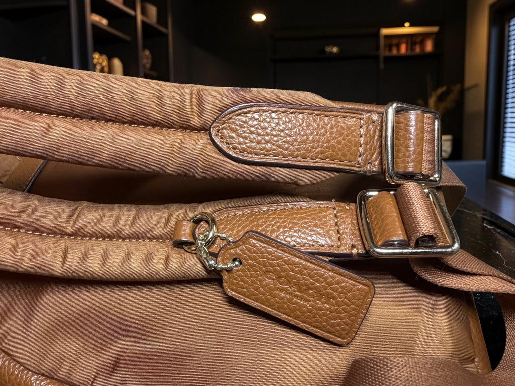 Coach Mini Charlie Backpack in Brown Pebbled Leather (F38263)