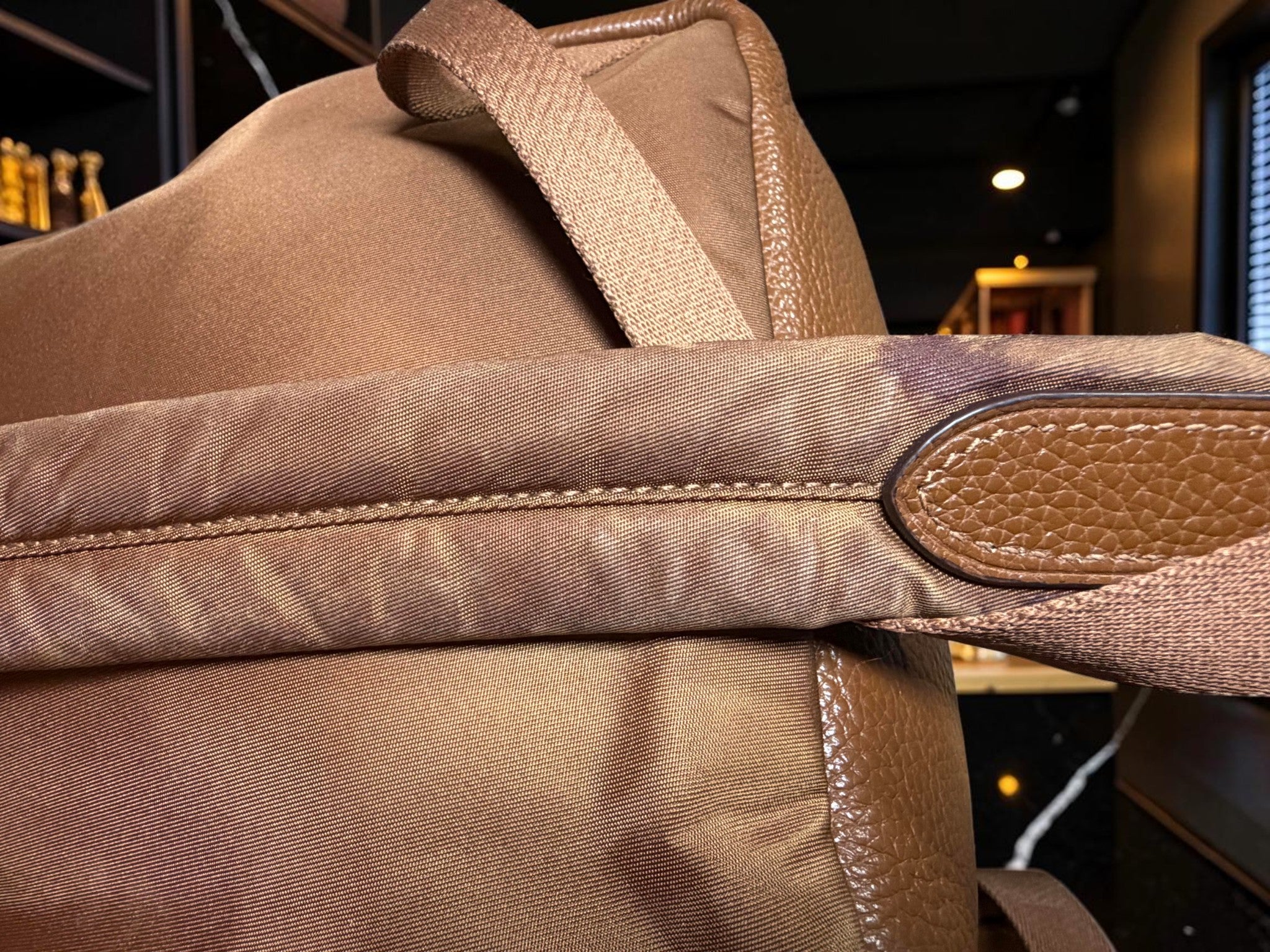 Coach Mini Charlie Backpack in Brown Pebbled Leather (F38263)