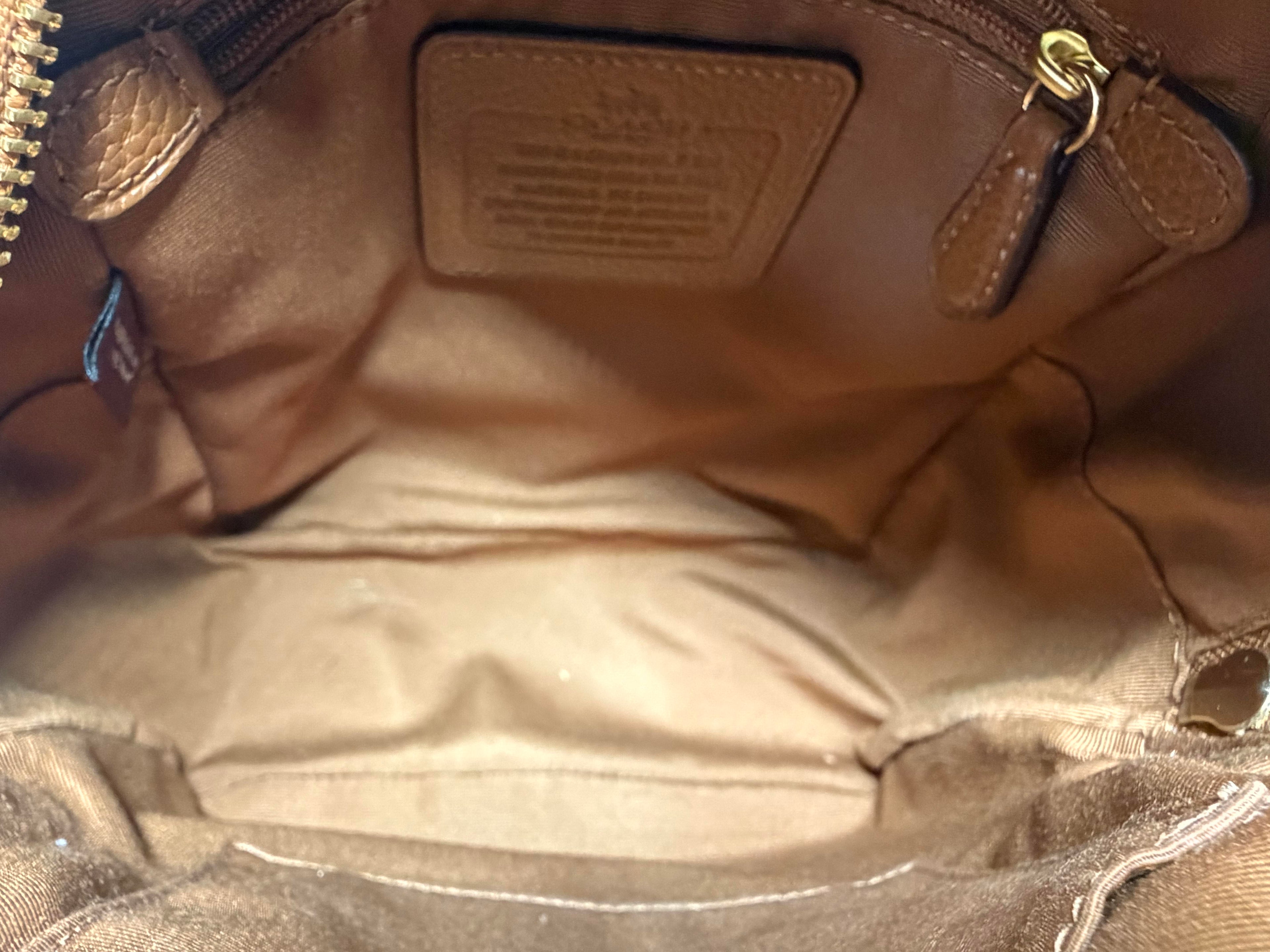 Coach Mini Charlie Backpack in Brown Pebbled Leather (F38263)