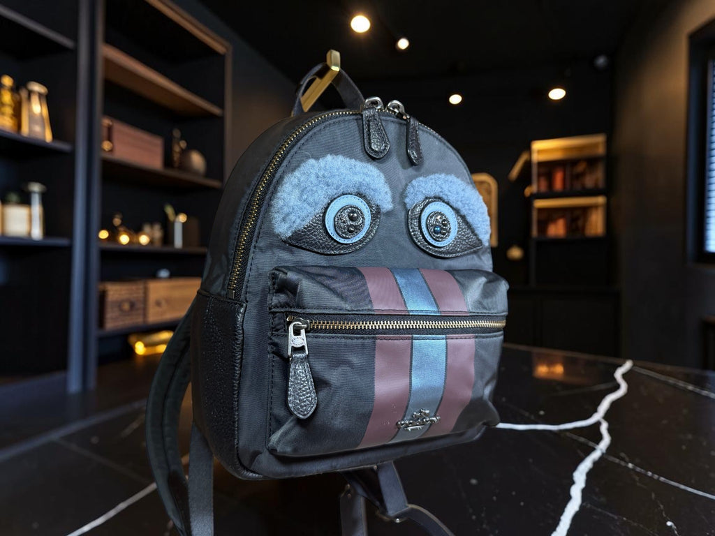 Coach Mini Monster Charlie Backpack (Bear/Raccoon Face Edition) RARE (F22894)