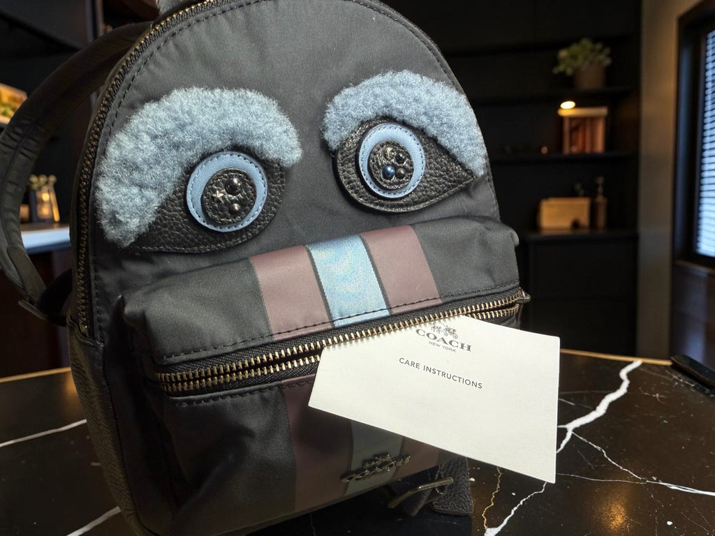 Coach Mini Monster Charlie Backpack (Bear/Raccoon Face Edition) RARE (F22894)