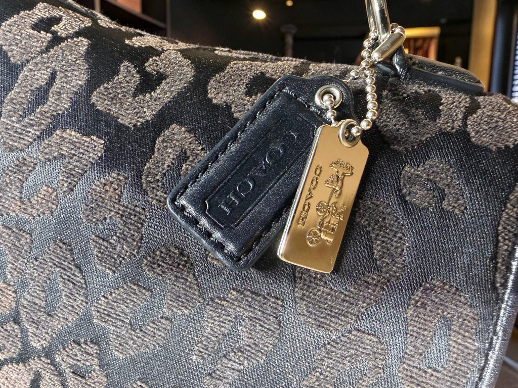 Coach Madison Chenille Ocelot Sadie Flap Satchel (26284)