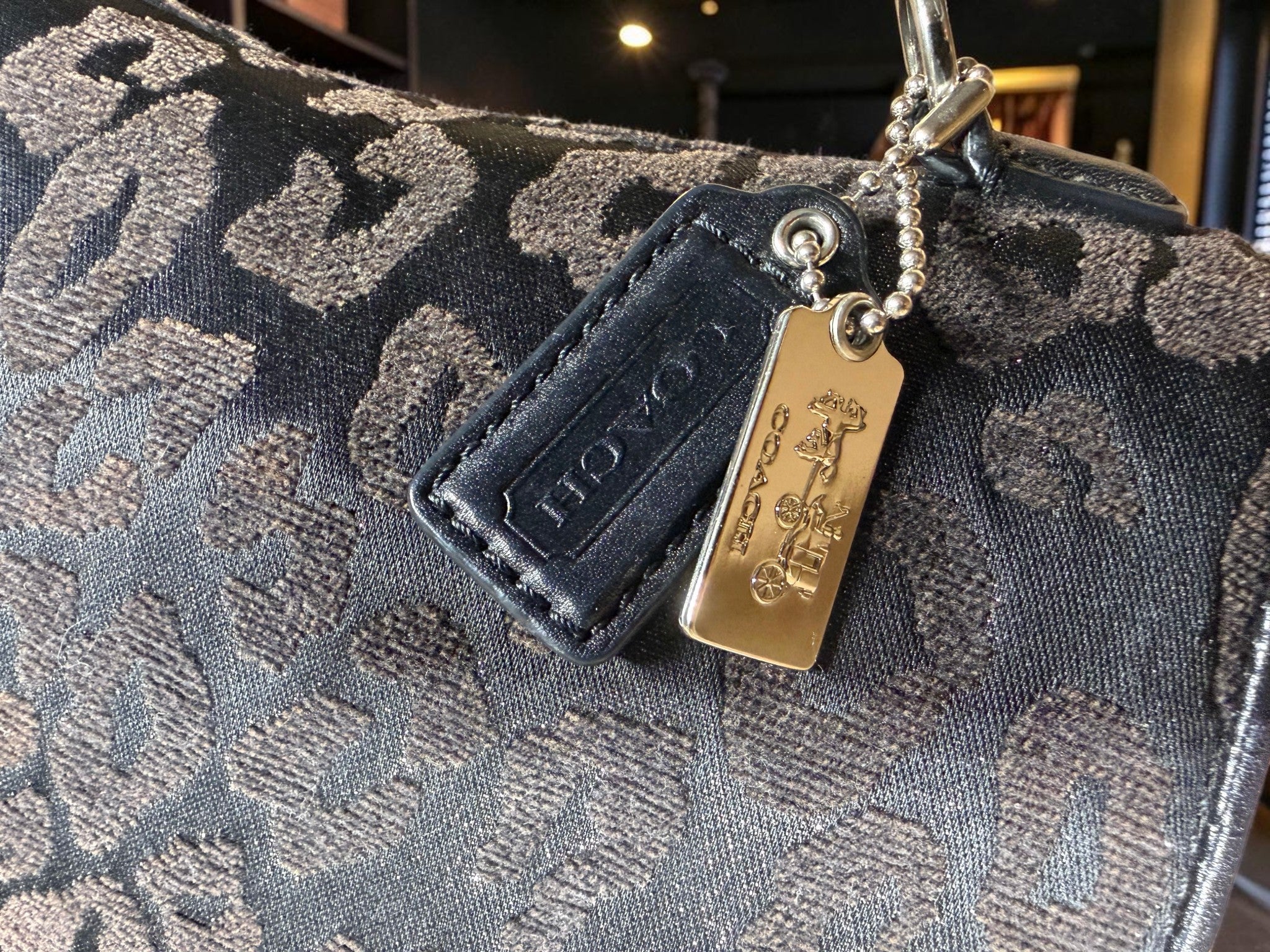 Coach Madison Chenille Ocelot Sadie Flap Satchel (26284)