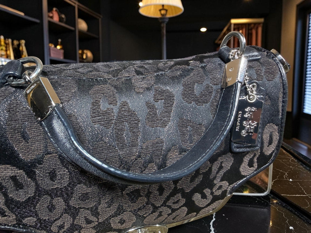Coach Madison Chenille Ocelot Sadie Flap Satchel (26284)