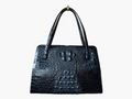 1960s Vintage Genuine Hornback Crocodile Leather Handbag - UK Shipping only