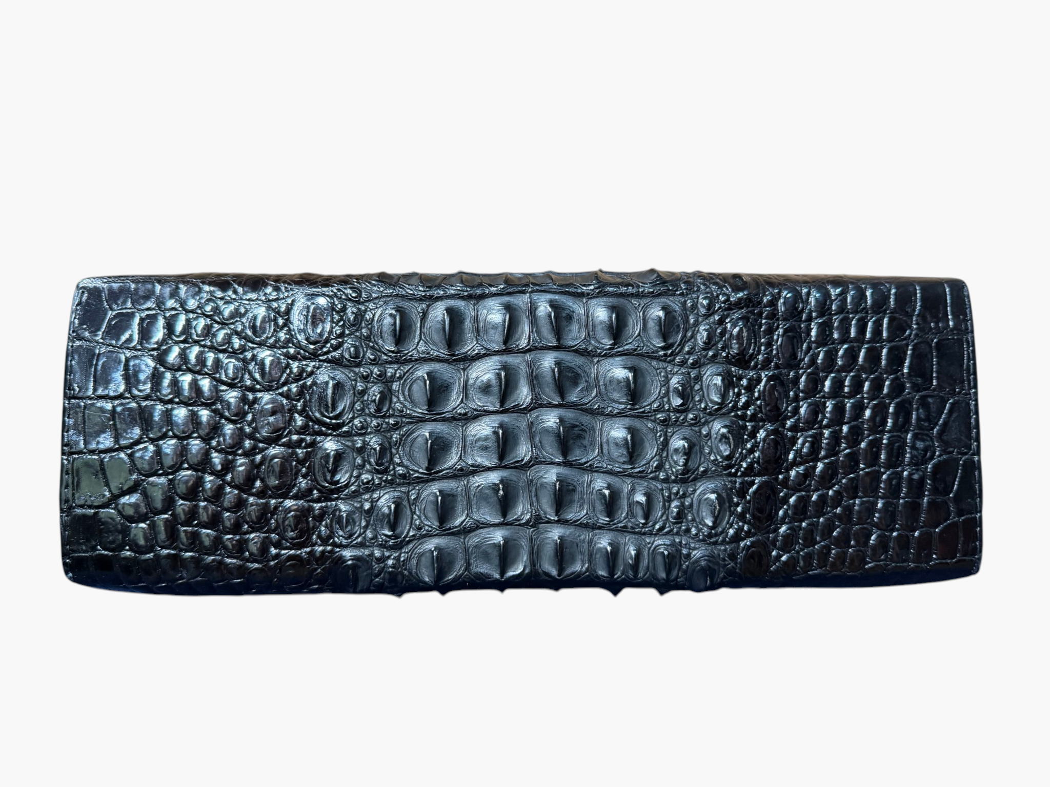 1960s Vintage Genuine Hornback Crocodile Leather Handbag - UK Shipping only