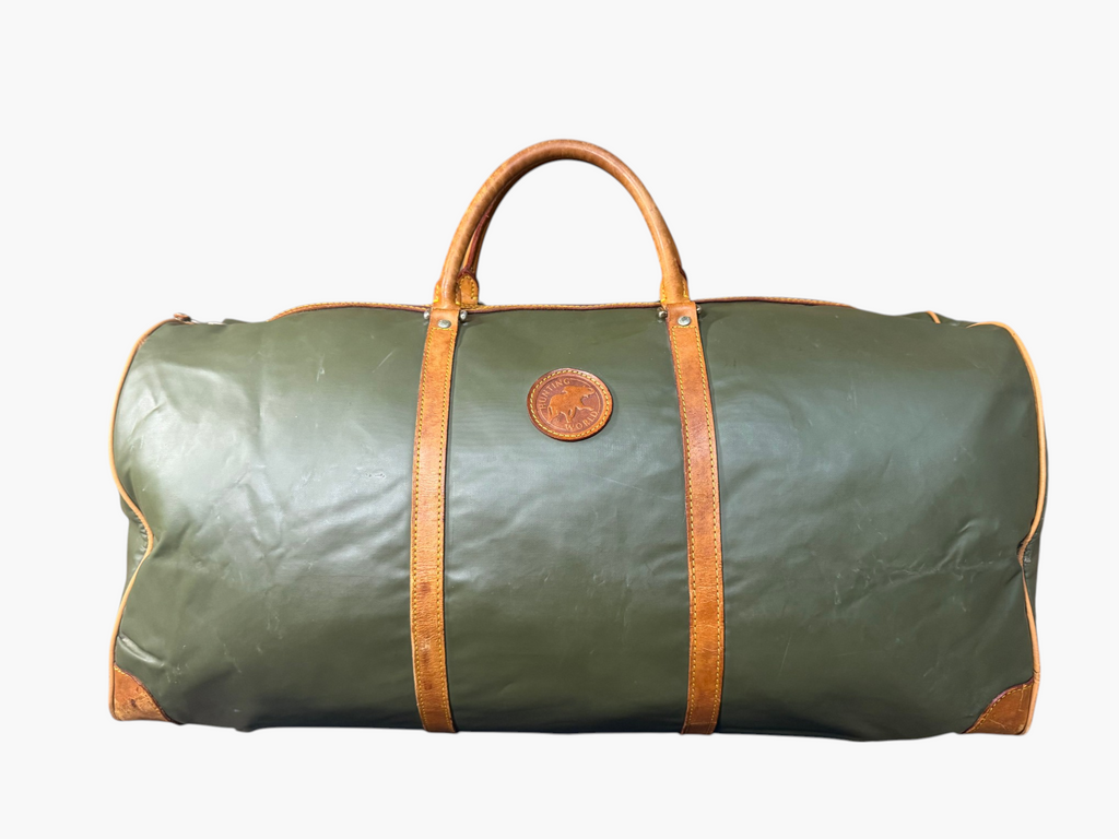 Hunting World Large Olive Green Battue Duffel / Boston Bag