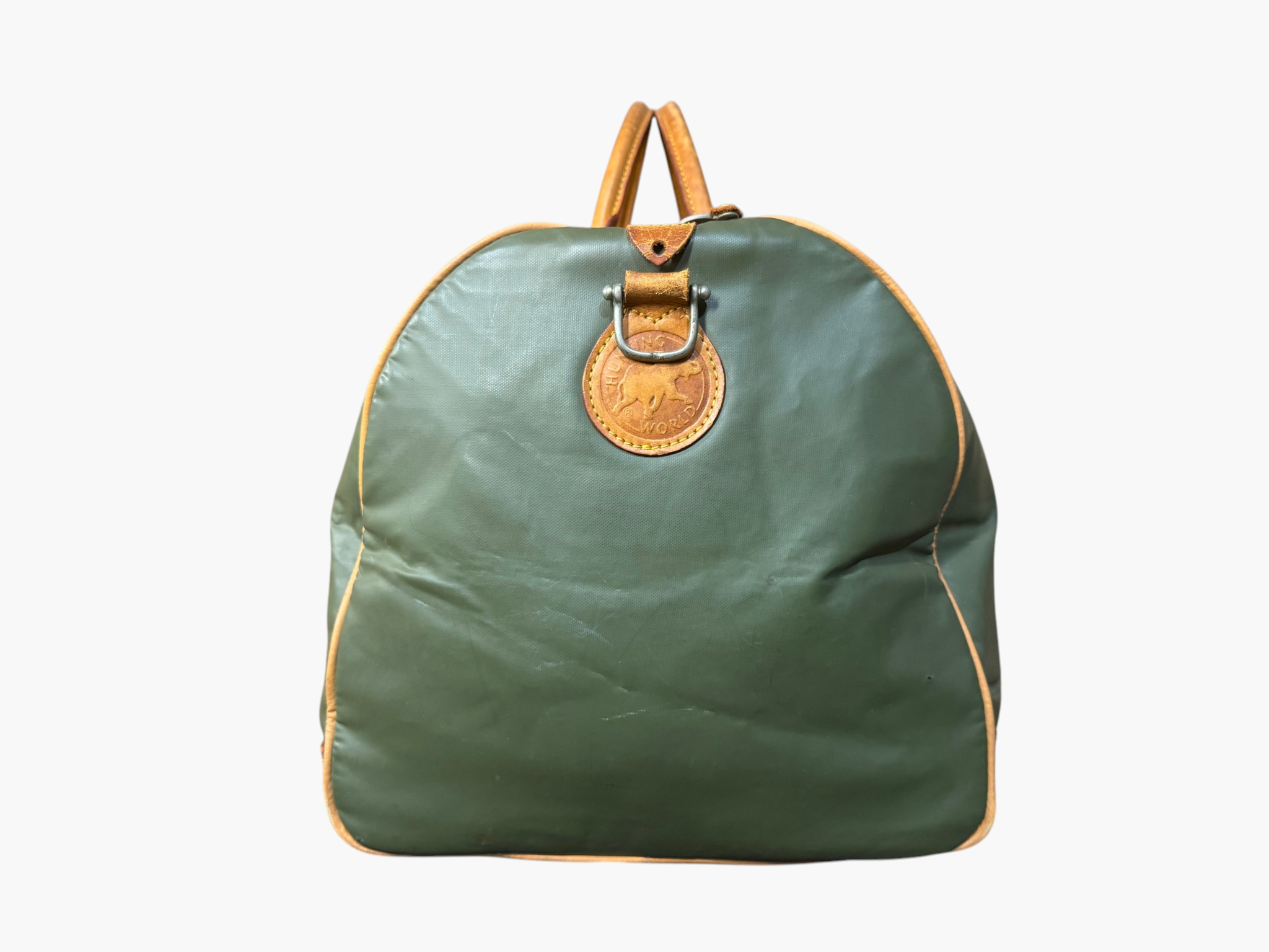 Hunting World Large Olive Green Battue Duffel / Boston Bag