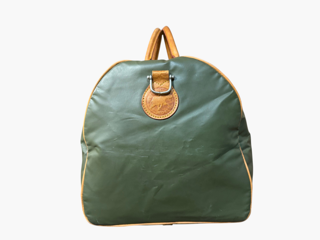 Hunting World Large Olive Green Battue Duffel / Boston Bag
