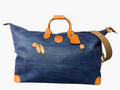 Bric’s Life 22" Large Navy Pebbled Leather Cargo Weekender / Travel Bag