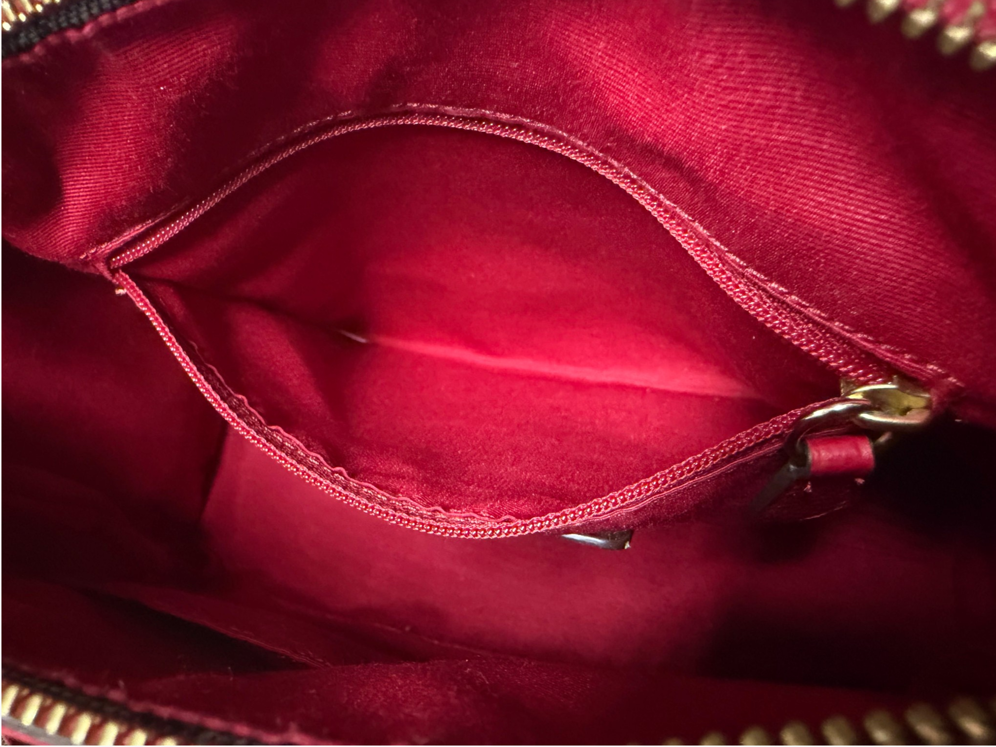 Coach Bennett Satchel in Signature Denim with Red Leather Trim