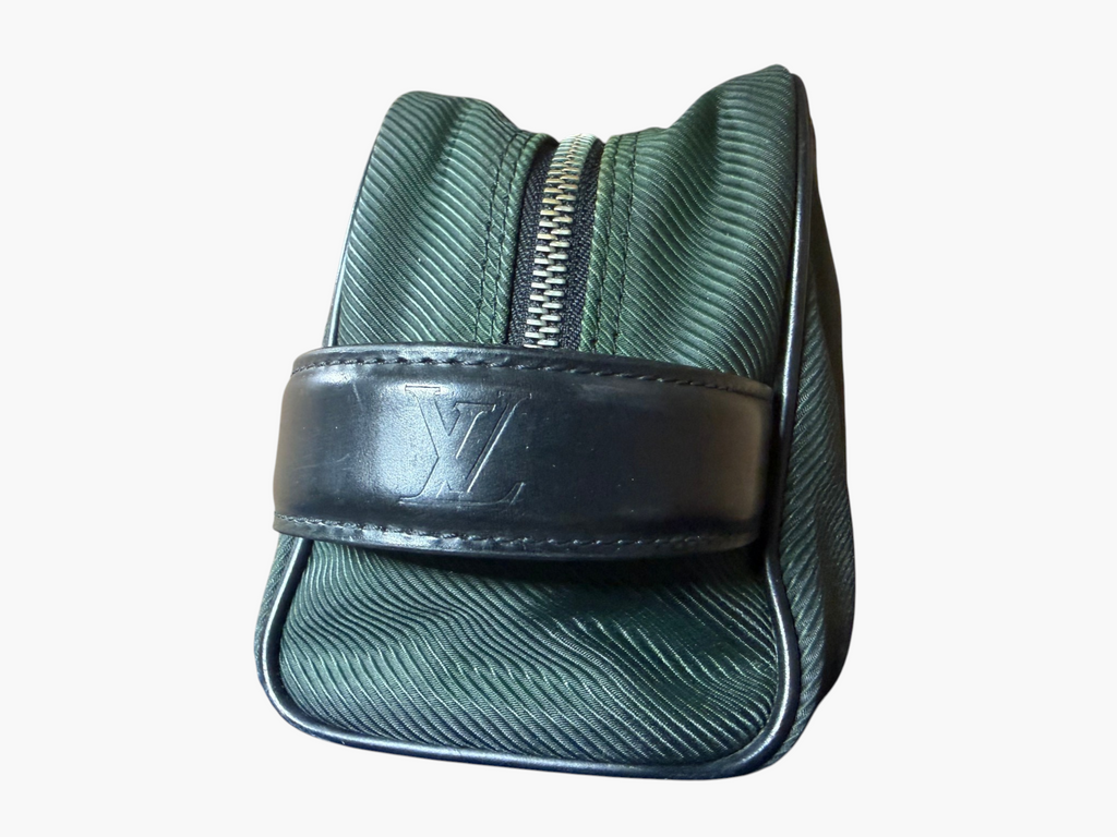 Louis Vuitton Taiga Palana Toiletry / Cosmetic Pouch in Epicea Green