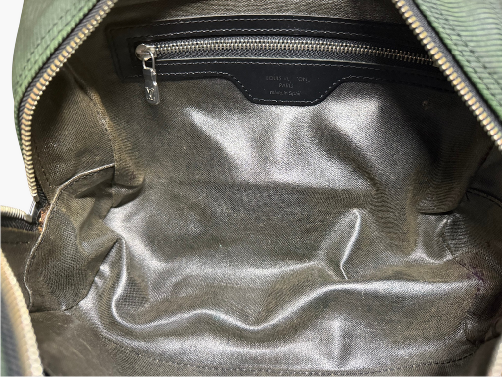 Louis Vuitton Taiga Palana Toiletry / Cosmetic Pouch in Epicea Green