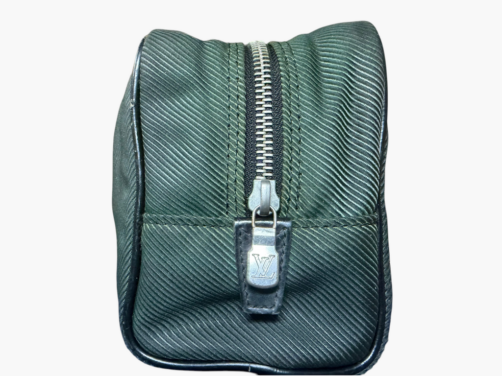 Louis Vuitton Taiga Palana Toiletry / Cosmetic Pouch in Epicea Green