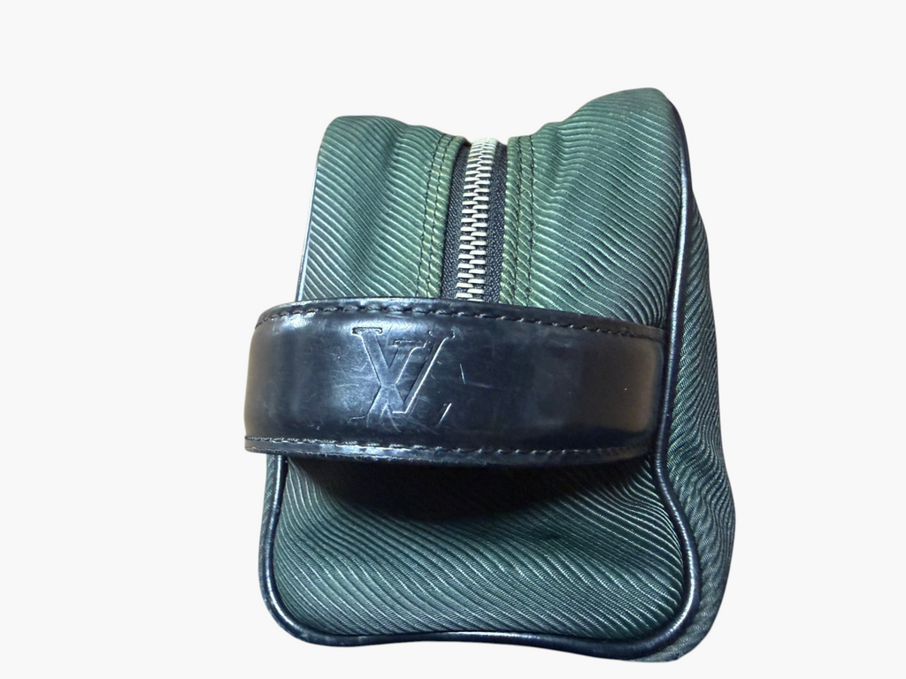 Louis Vuitton Taiga Palana Toiletry / Cosmetic Pouch in Epicea Green