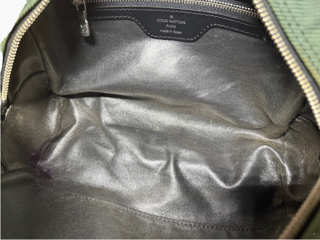 Louis Vuitton Taiga Palana Toiletry / Cosmetic Pouch in Epicea Green