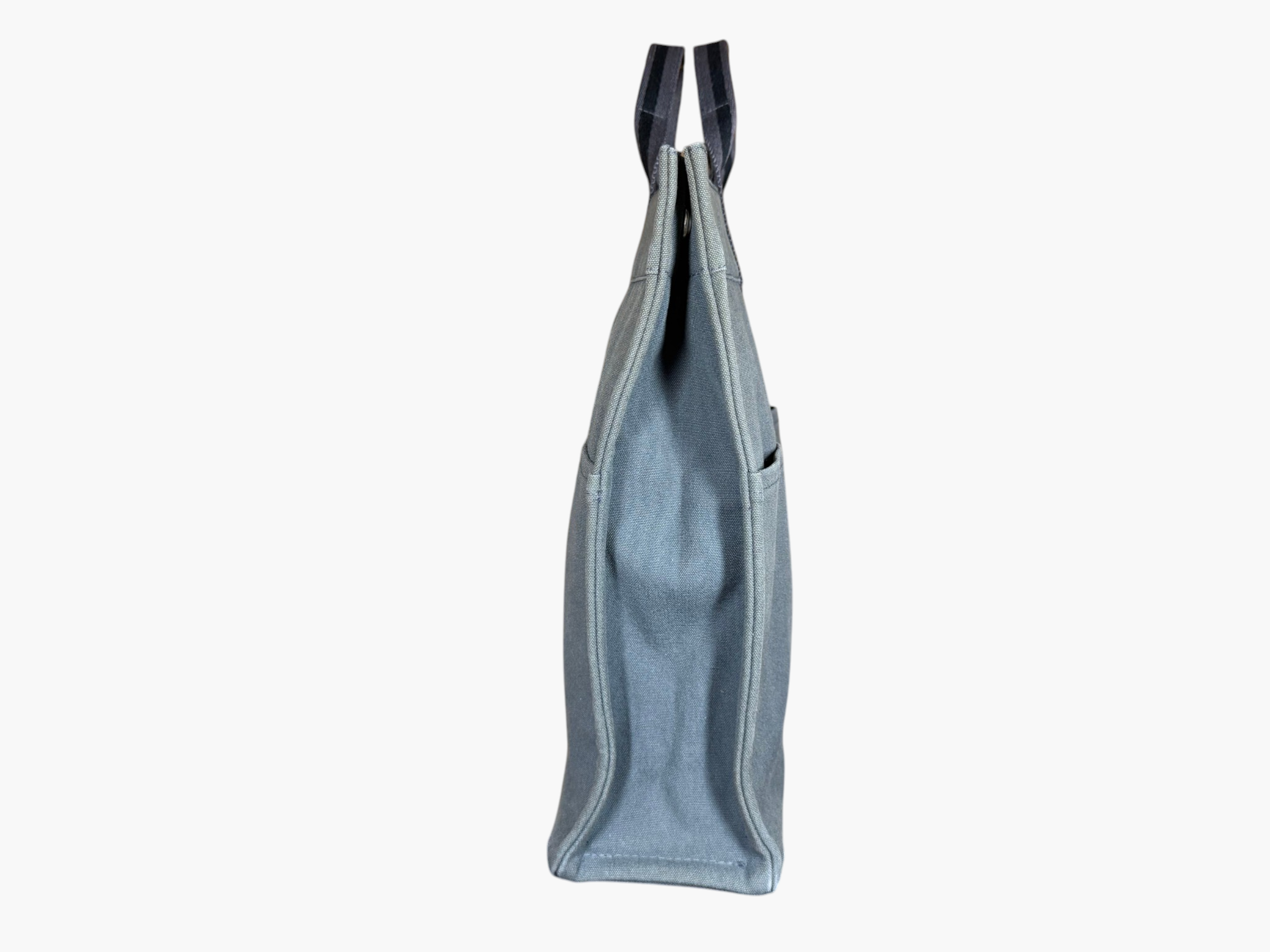 Hermès Fourre-Tout MM Canvas Tote in Grey