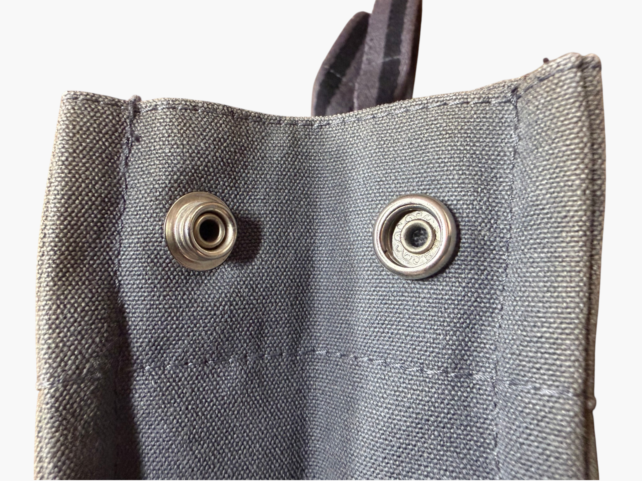 Hermès Fourre-Tout MM Canvas Tote in Grey
