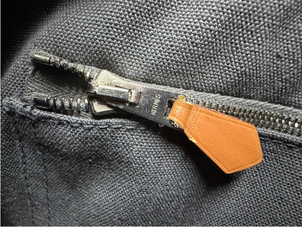 Hermès Fourre-Tout MM Canvas Tote in Grey