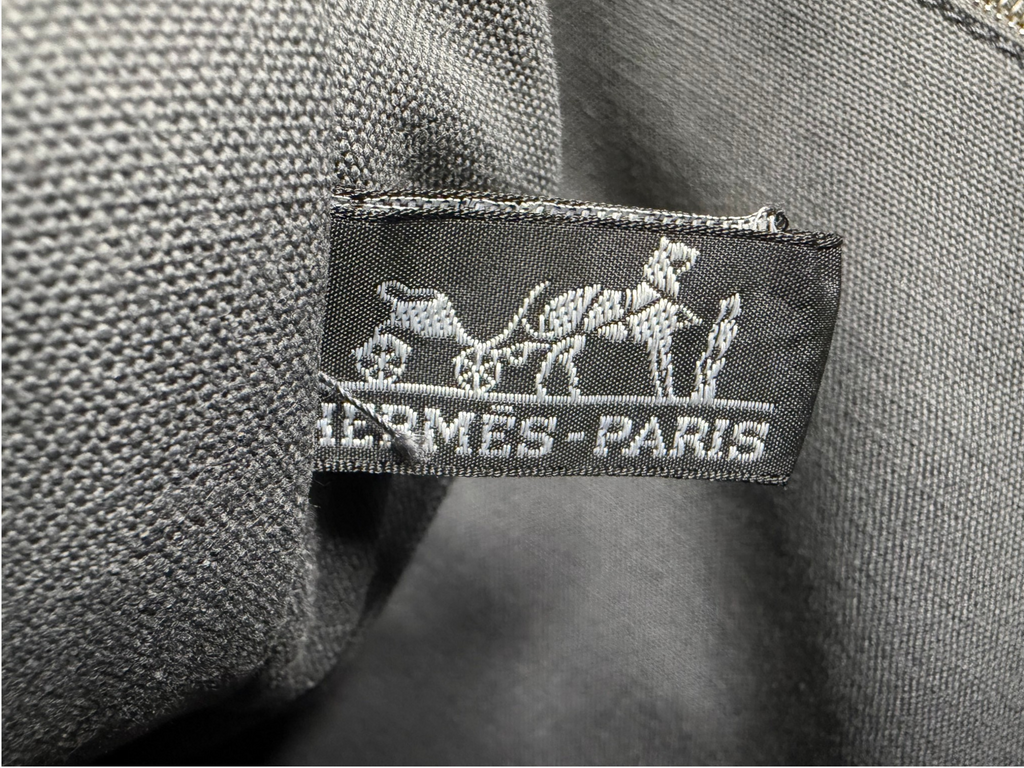 Hermès Fourre-Tout MM Canvas Tote in Grey