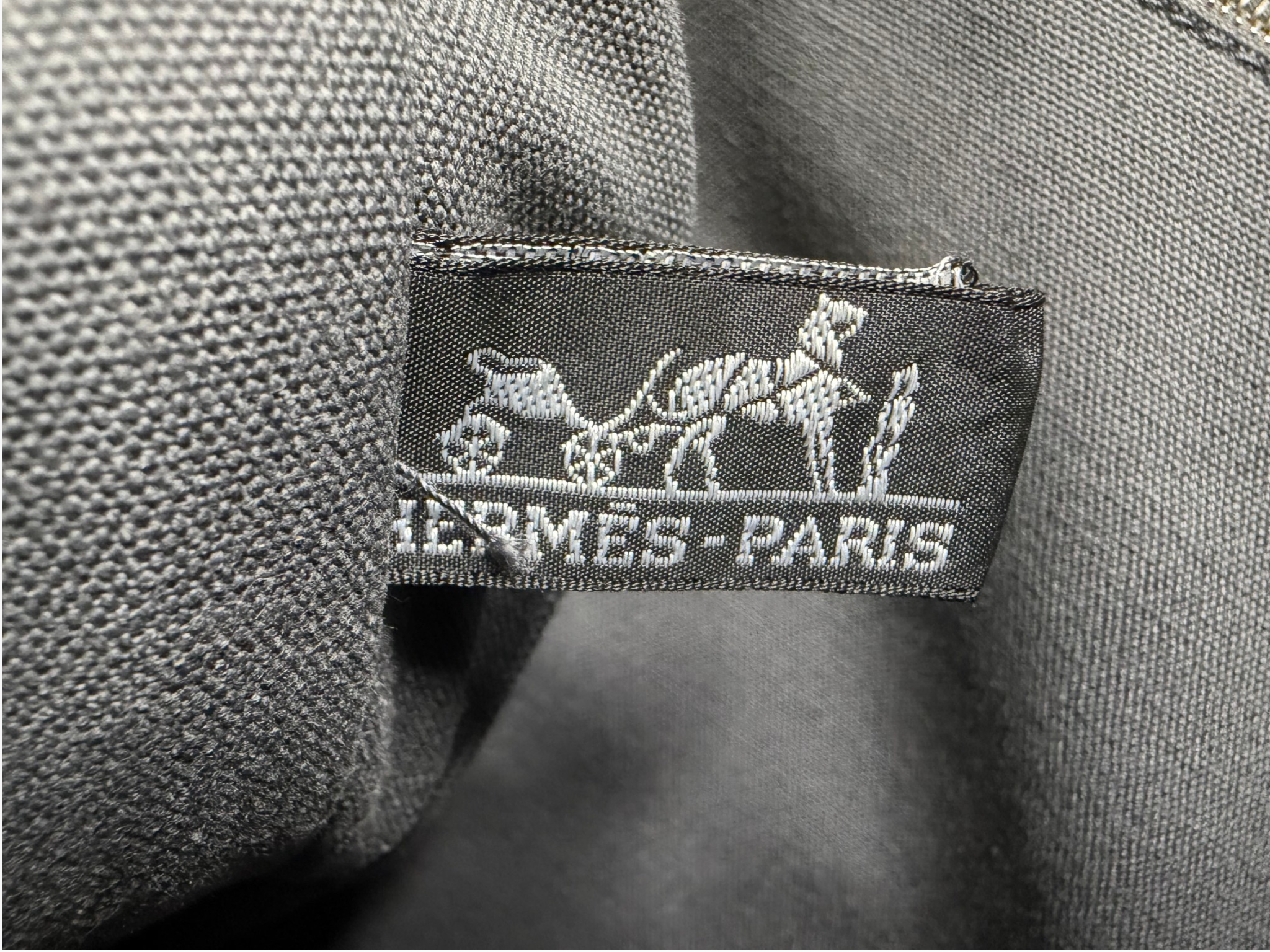 Hermès Fourre-Tout MM Canvas Tote in Grey