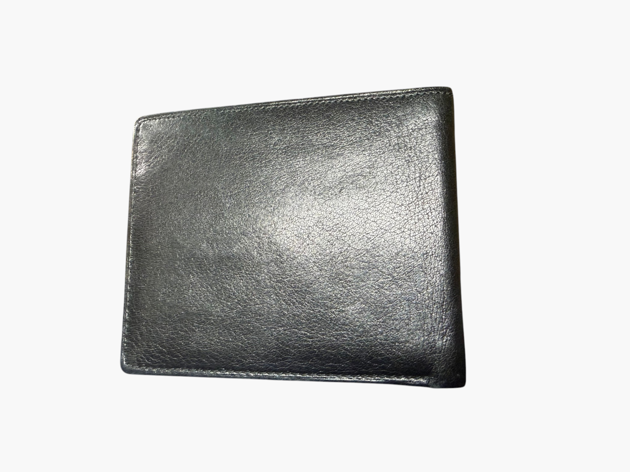 Vintage Balenciaga Black Leather Bifold Wallet