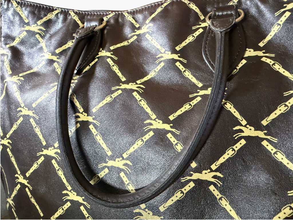 Longchamp LM Line Lambs Leather Tote