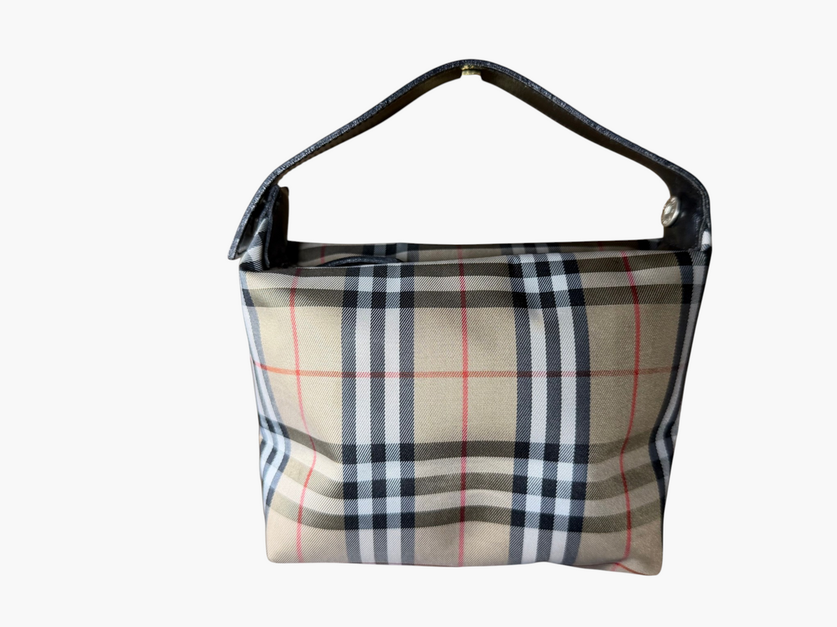Burberry London Nova Check Wristlet Clutch Pouch / Purse