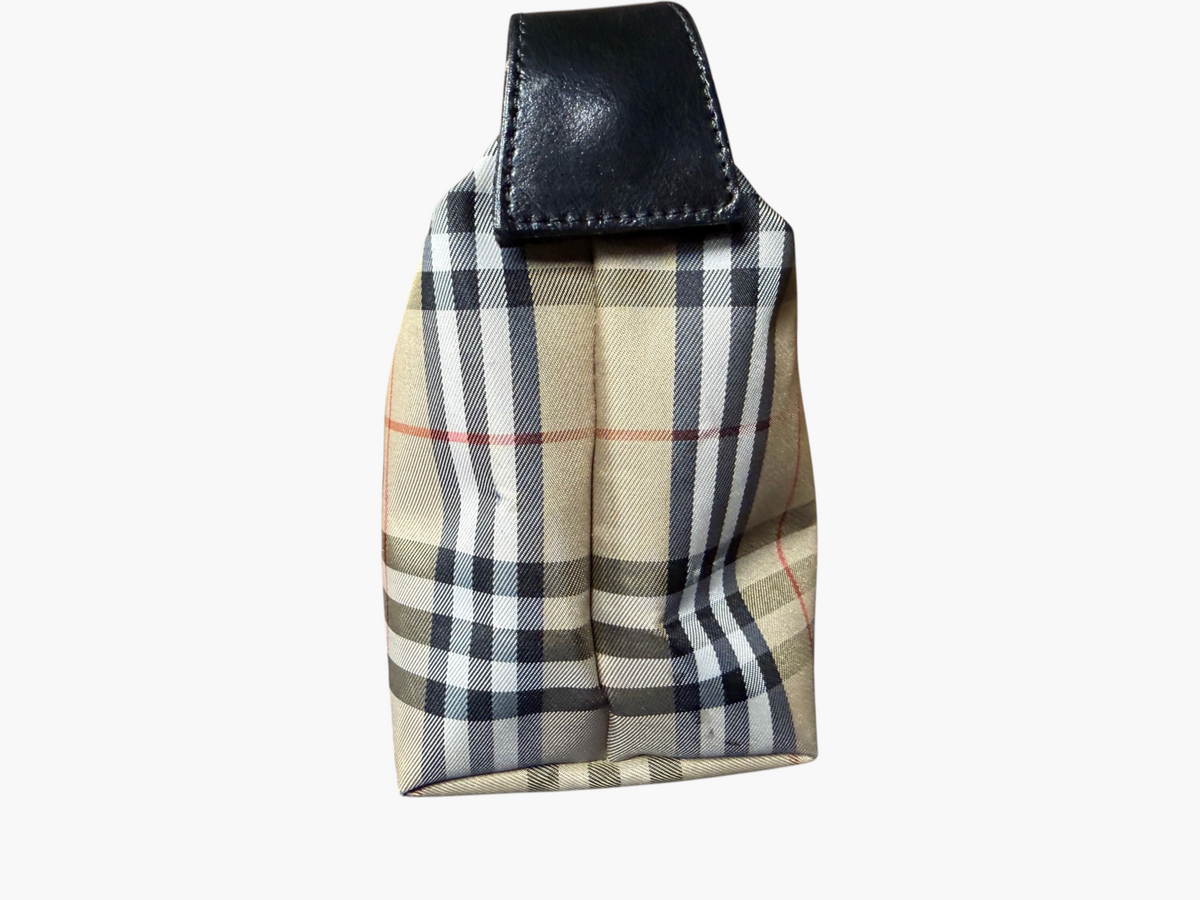 Burberry London Nova Check Wristlet Clutch Pouch / Purse
