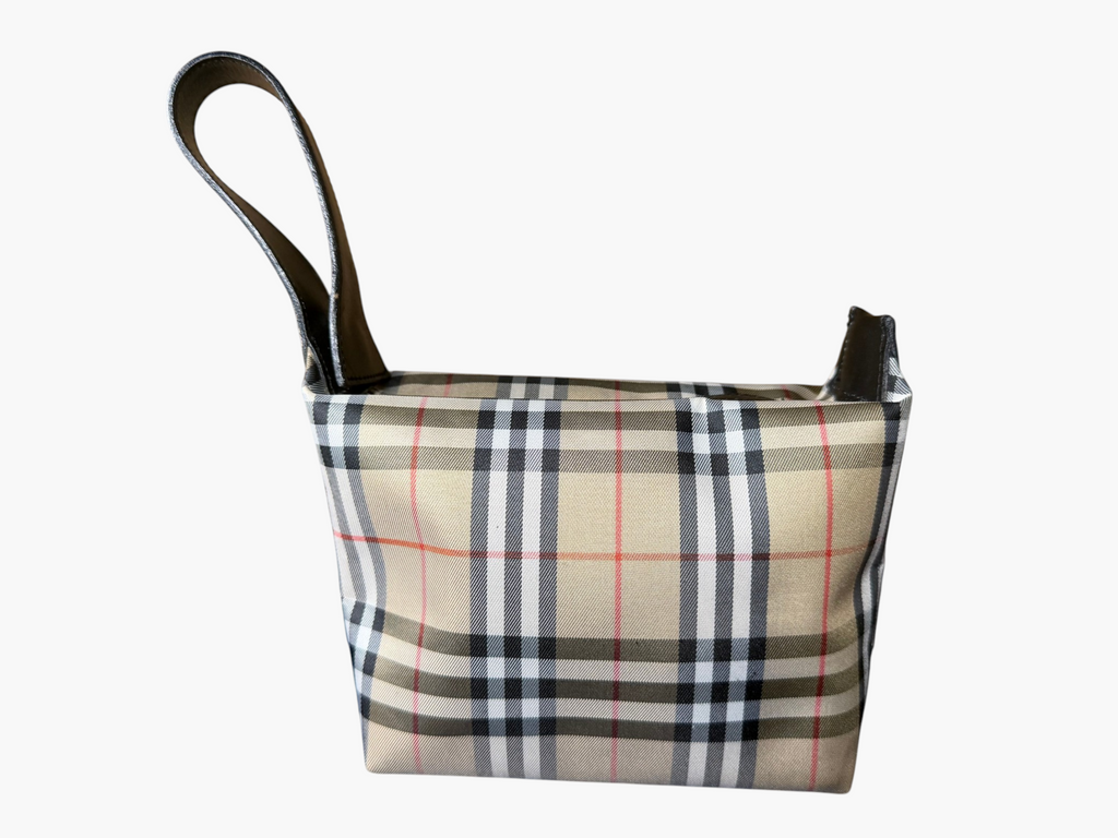 Burberry London Nova Check Wristlet Clutch Pouch / Purse