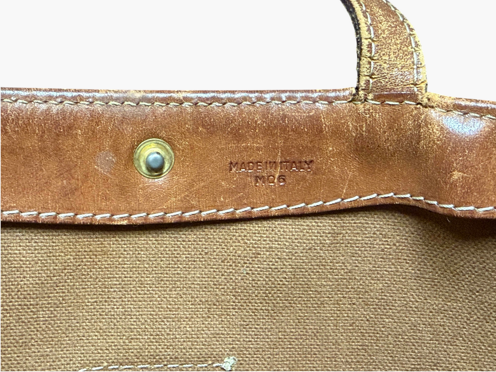 Vintage Celine Macadam Blason Flat Shopper Tote