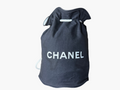 Chanel Canvas Rope Drawstring Pool Bag