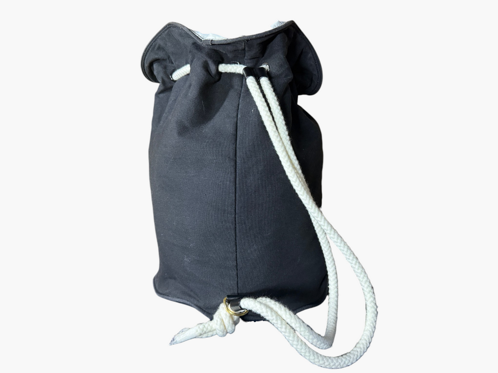 Chanel Canvas Rope Drawstring Pool Bag