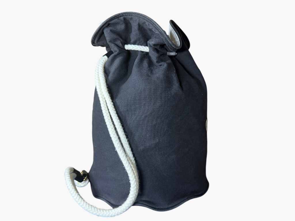 Chanel Canvas Rope Drawstring Pool Bag
