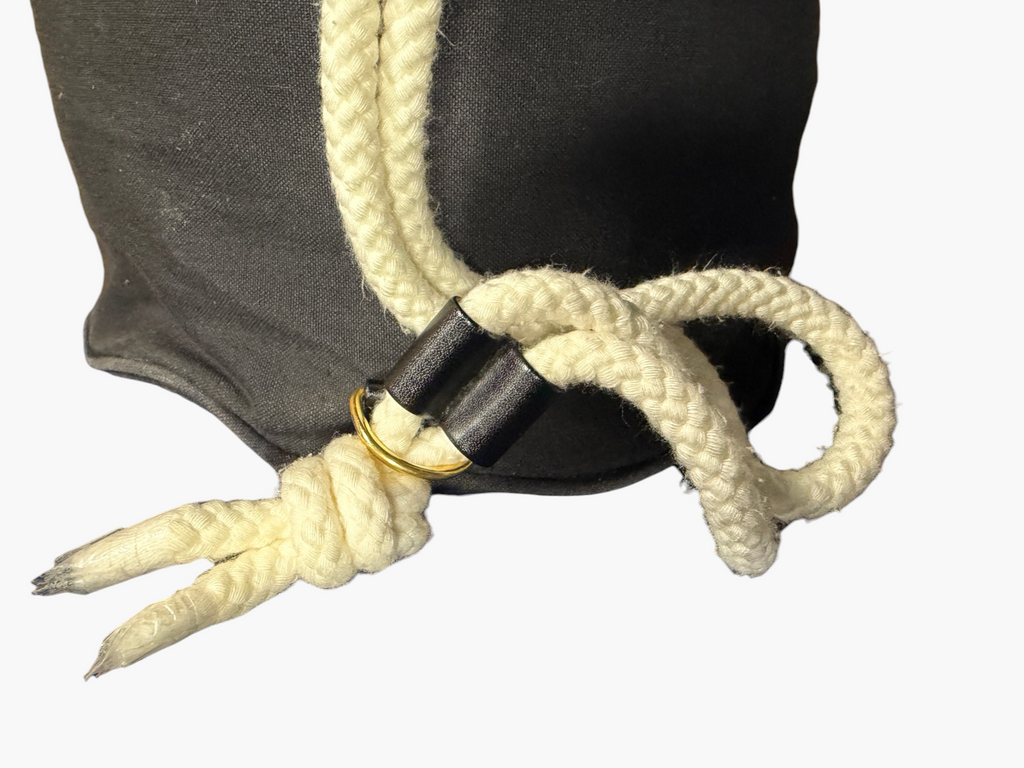 Chanel Canvas Rope Drawstring Pool Bag