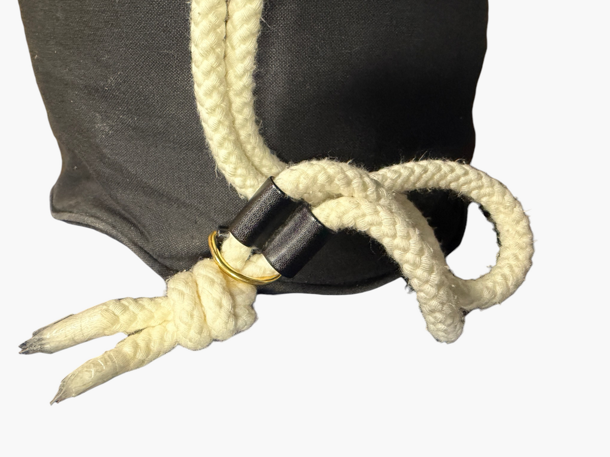 Chanel Canvas Rope Drawstring Pool Bag