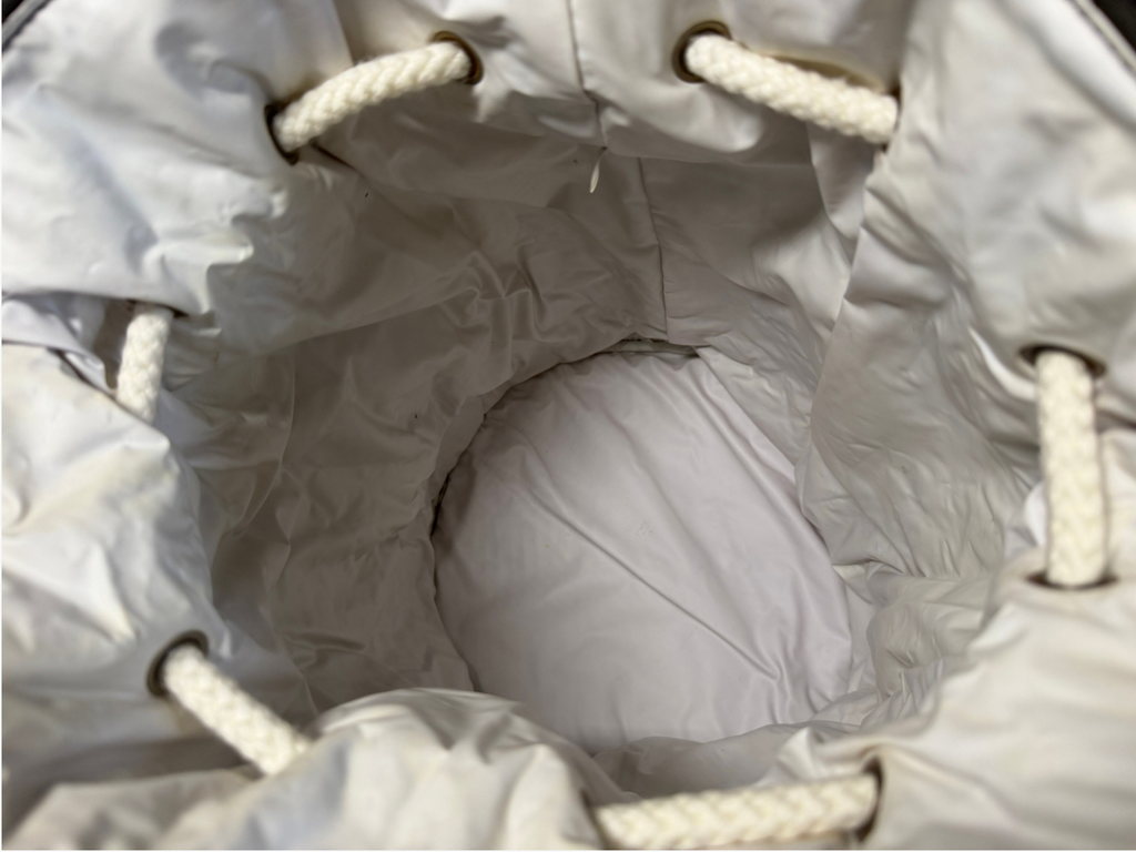 Chanel Canvas Rope Drawstring Pool Bag