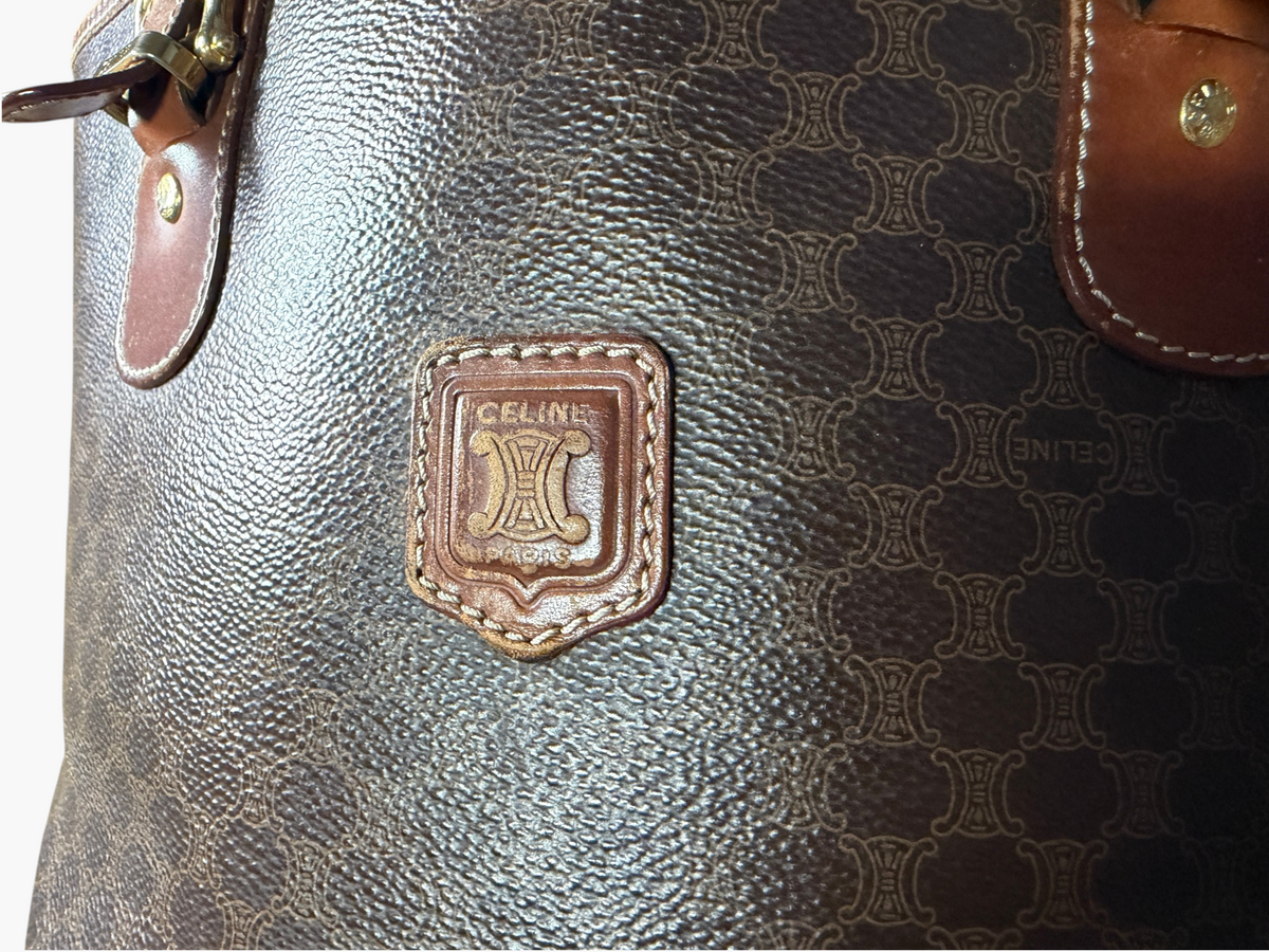 Vintage Celine Macadam Blason Bucket Tote – photo 2