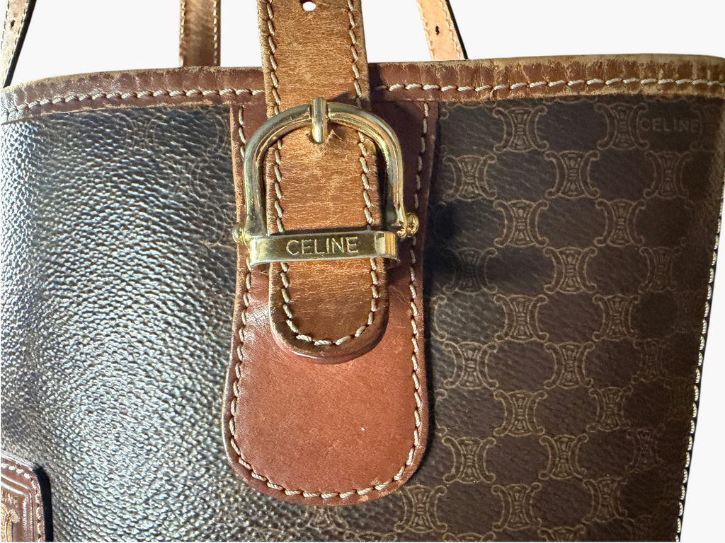 Vintage Celine Macadam Blason Bucket Tote – photo 6