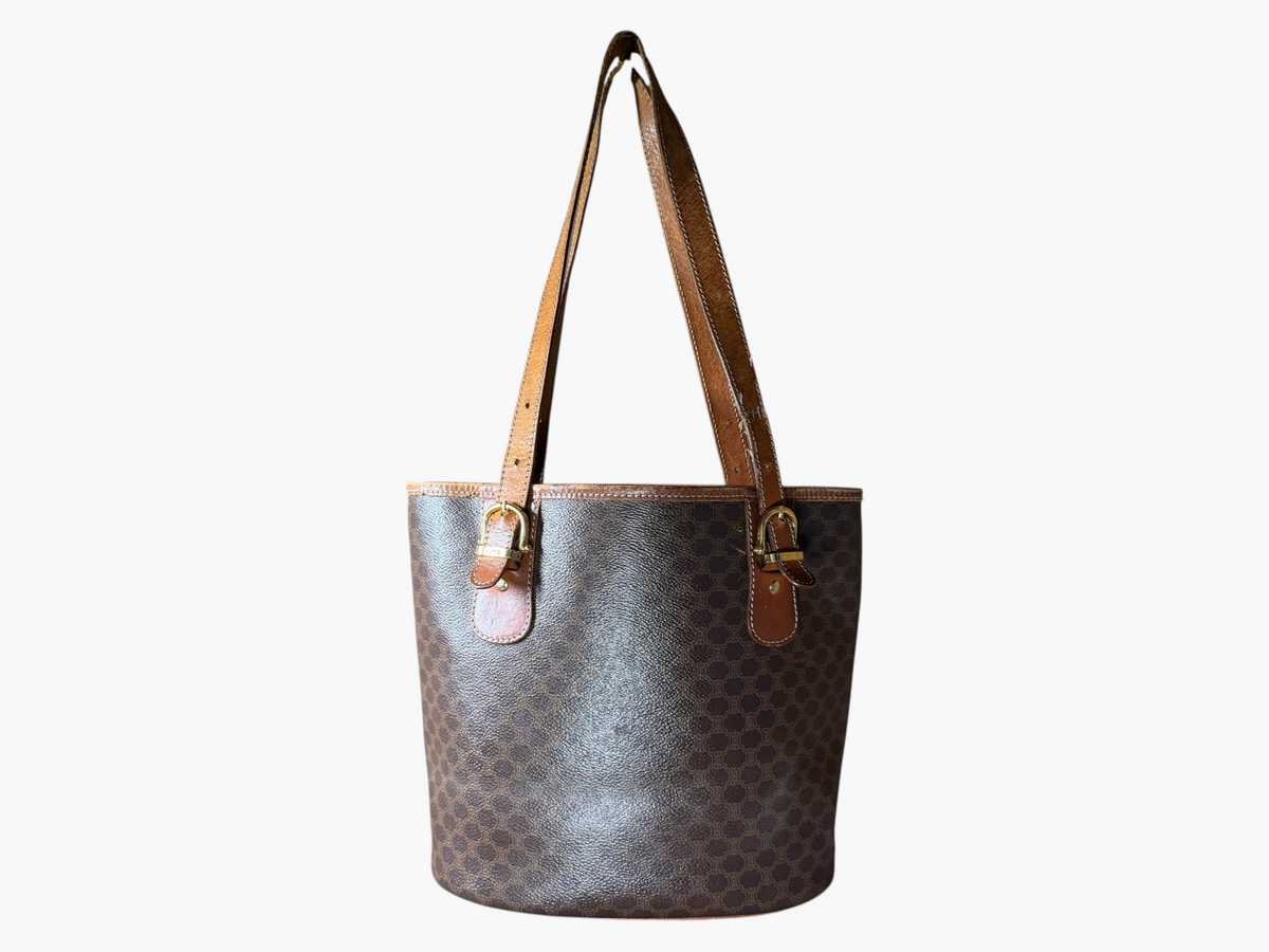Vintage Celine Macadam Blason Bucket Tote – photo 3