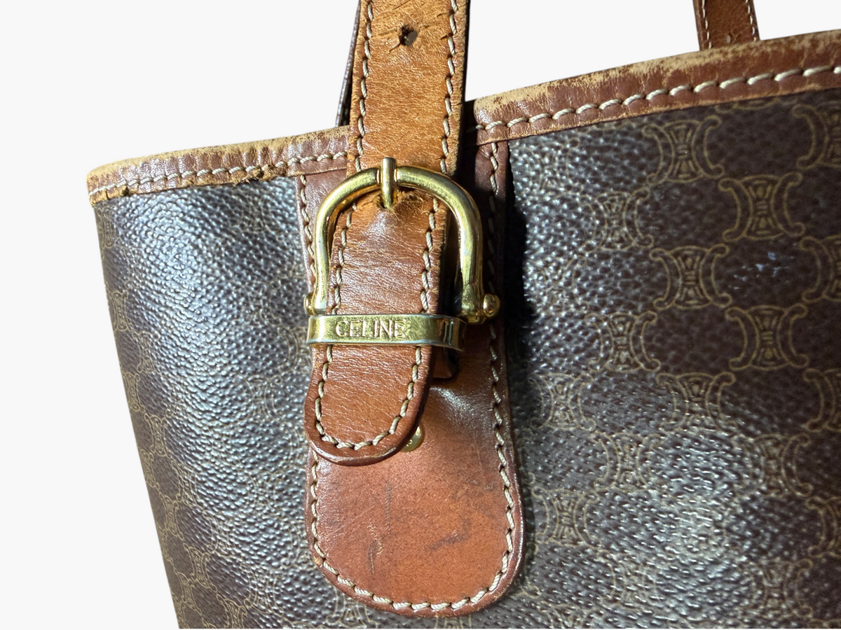 Vintage Celine Macadam Blason Bucket Tote – photo 7