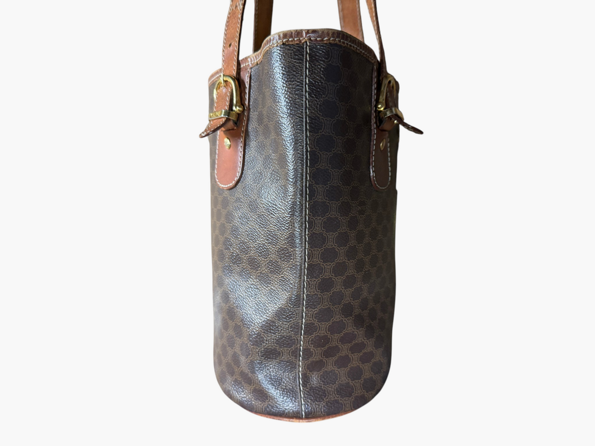 Vintage Celine Macadam Blason Bucket Tote – photo 5