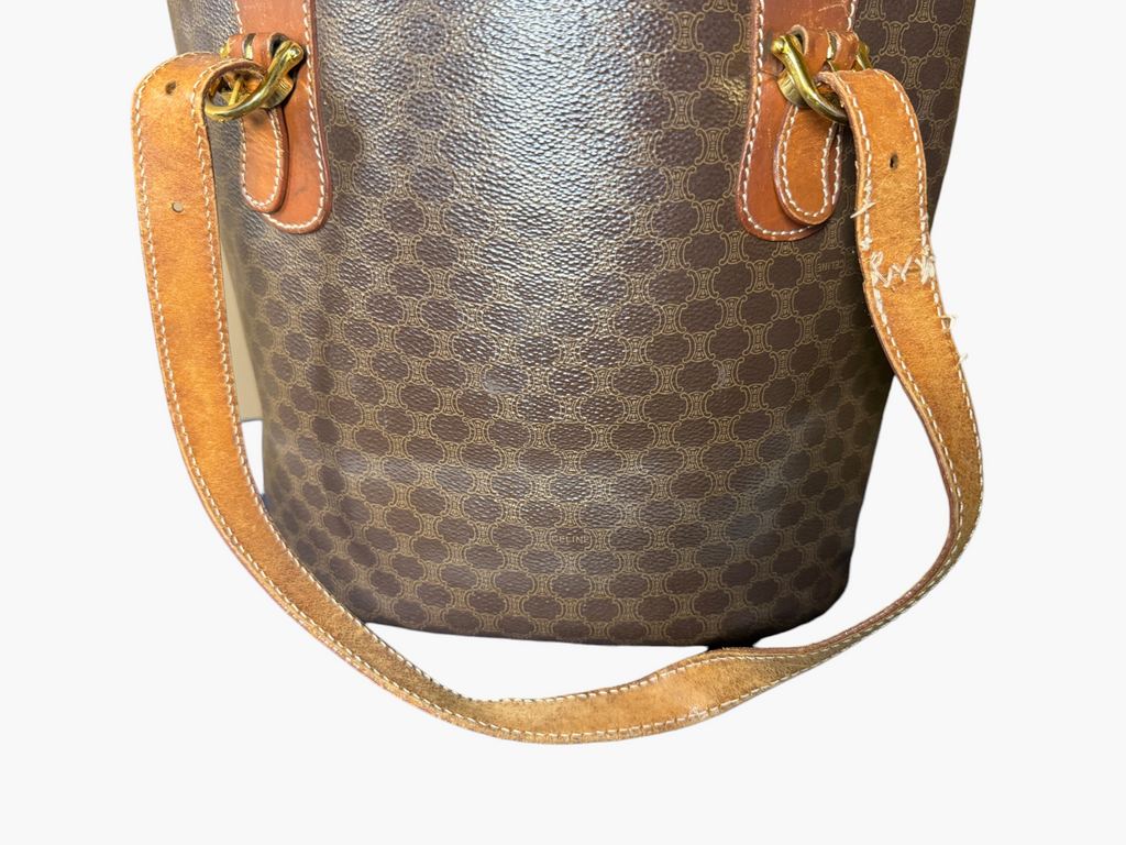 Vintage Celine Macadam Blason Bucket Tote – photo 11