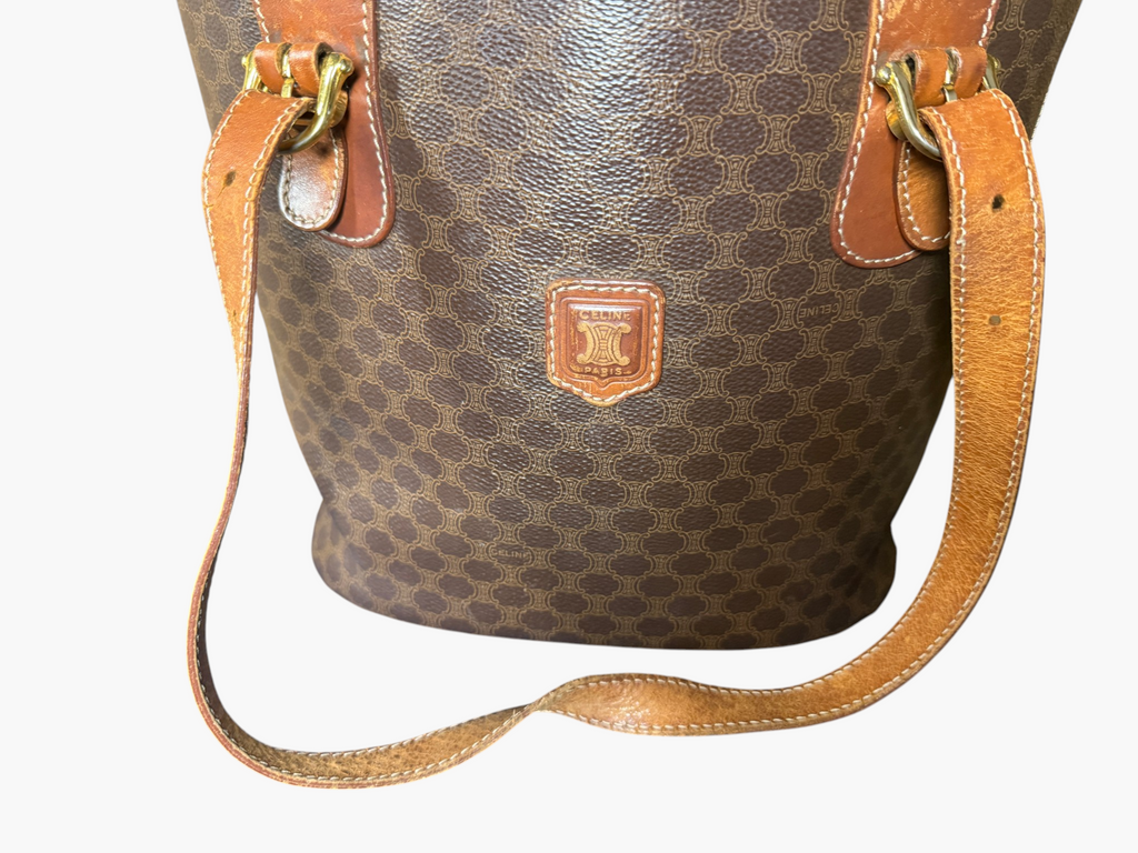 Vintage Celine Macadam Blason Bucket Tote – photo 12