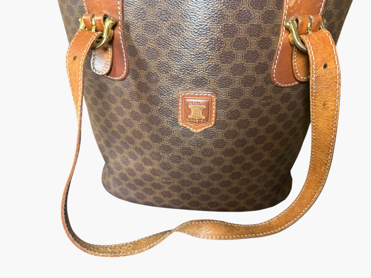 Vintage Celine Macadam Blason Bucket Tote – photo 12